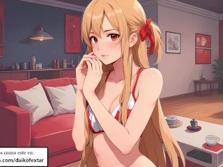 Asuna JOI CEI hentai en español. Ella quiere darte tu propia leche.