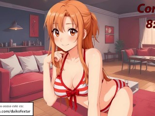 Asuna JOI CEI hentai en español. Ella quiere darte tu propia leche.