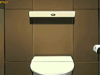 Pregnant Woman Enjoy Gloryhole at Doctor Gynecologist Toilet Cartoon Hentai Animation