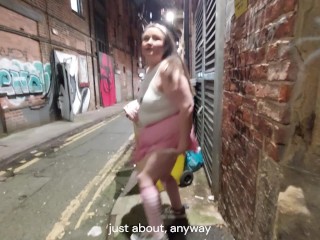 Dirty BBW Caught Pissing In Public - Tilly D