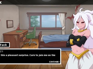 Android 21 perfect blonde works in a sex hostel and gets a lot of creampie