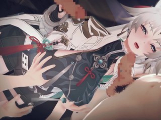 【崩壊スターレイル】飛霄(ひしょう)がたくさんの男達と集団セックスする3Dエロアニメーション。(崩スタ飛翔1 Honkai Star Rail Feixiao gangbang.飞霄群交)