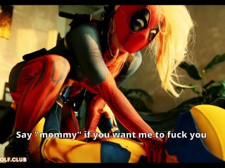 Deadpool vs Wolverine. Crazy Sexual Fight - Trailer - MollyRedWolf