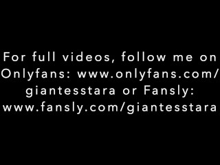 Giantess Stepson hides then worships Foot and Ass