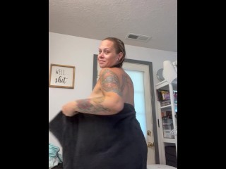 BBW step mom MILF cum watch me get dressed and ready daddy