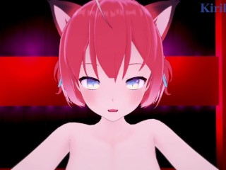 Akami Karubi and I have intense sex at a love hotel. - VTuber POV Hentai