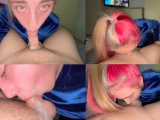 Very sloppy no hand deepthroat Facefuck Skill  More on Onlyfans P0rnellia