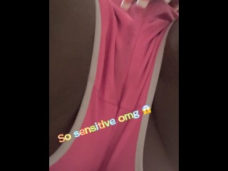 Casual EdgingWatching Men Jerk Pulsing Big Pretty Clit Trembling Loud Moans Come Goon With Me 💦