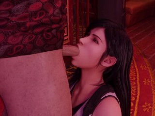 Tifa blowjob - Final Fantasy 7 Remake (Auxtasy)