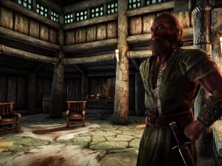 Female warrior Argonian masturbates & gets fucked by Embry