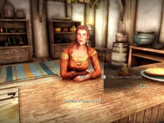 Female mage Argonian can't stop masturbating with a magic dildo.