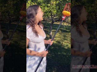 Blowjob in the Orchard