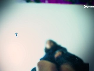 Giantess Girl House Party Feet Crush with Barefoot & Shoes