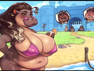 My Pig Princess [ Hentai Game ] Ep.23 hot chubby furry in bikini !