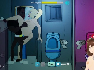 Fuckerman Disco #6 - Anal sex with black guy in bathroom (cheating boyfriend) - Jazziuu - Gameplay