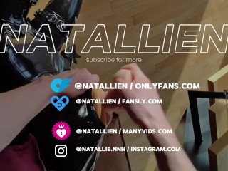 Latex dominatrix fuckes you - Natallien