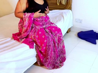 Anippe: My Next Roommate caught me Horny in Indian Hotel, When im wearing Indian Traditional Dress