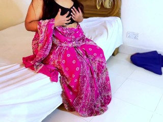 Anippe: My Next Roommate caught me Horny in Indian Hotel, When im wearing Indian Traditional Dress