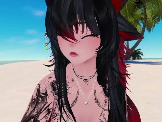 Goth Mommy takes you to the beach - POV ASMR - LEWD ASMR RP - Futa