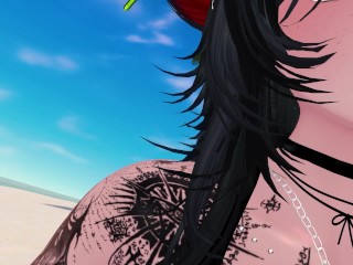 Goth Mommy takes you to the beach - POV ASMR - LEWD ASMR RP - Futa