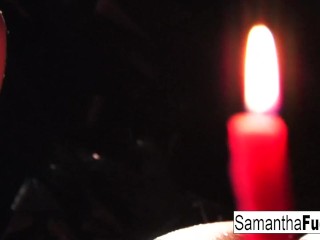 Gorgeous and Busty Babes Love Melting Wax