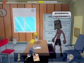 Threesome at the police station, my girlfriend's anal