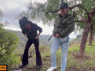 HE CUMS 5 TIMES!!! Fucking In The Forest Fun💦💦💦Fit Asian Teen Channy Crossfire loves Creampie‼️🔥🫶🏻