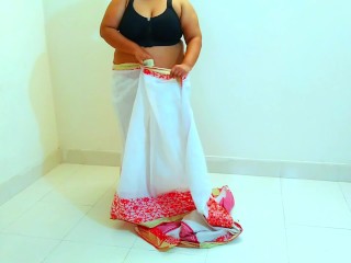 Arab Muslim Hot Mom Marries Asian Man For a day & wear Local Culture dress & Open Her big ass & Tits