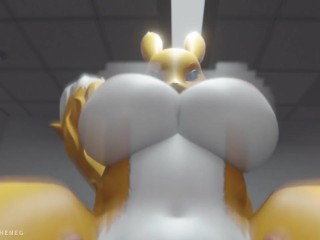 Renamon -  Hard ass fuck with cremapie