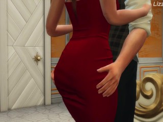 Pretty girl cheats on her husband with a stranger and let him cum in her pussy - sims 4