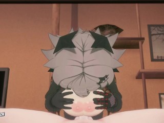 We enjoy the big tits and hot pussy of Caesar from Zenless Zone Zero