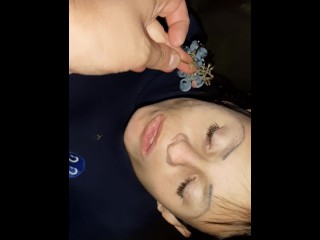 My girlfriend compares which is sweeter and tastier - grapes or my pussy and the answer is obvious