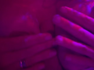 Hot milf with bigboobs gets her tits fucked while jerking off a rockhard cock