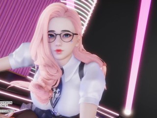 [MMD] Twice - Scientis Seraphine Sexy Kpop Dance League of Legends Hentai Uncensored 4K 60FPS