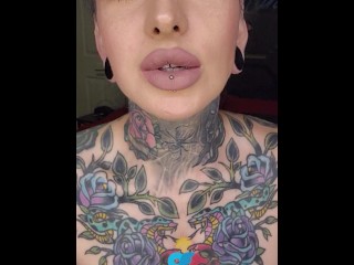 Big boobs tattooed girl seduces you to fuck her in bed. Full version on OnlyFans.