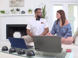 Petite Redhead Katerina DeVille Needs Tech Support Help And Gets Fucked Hardcore As Well