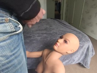 bold sexdoll get a big load of cum