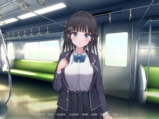 【時間停止電車～時を止めて痴○し放題⁉～ 実況(体験版)】巨乳J●おさわりSLGエロゲ―。(部分アニメーション。Hentai Game Time Stop Train.)