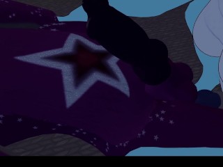 Horny dragon-girl fucks cute wickerbeast after a movie