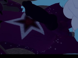 Horny dragon-girl fucks cute wickerbeast after a movie