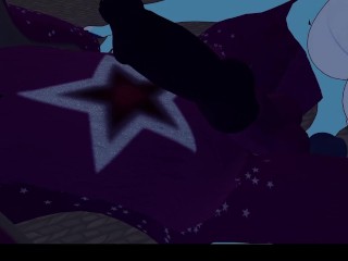 Horny dragon-girl fucks cute wickerbeast after a movie