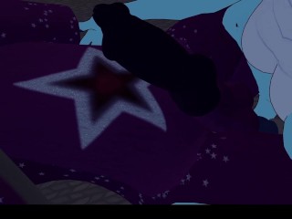 Horny dragon-girl fucks cute wickerbeast after a movie