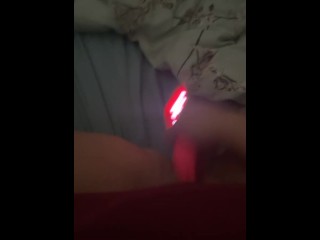 MILF fucks herself with pink vibrator