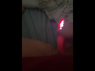 MILF fucks herself with pink vibrator