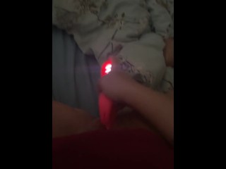 MILF fucks herself with pink vibrator