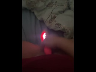 MILF fucks herself with pink vibrator