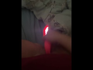 MILF fucks herself with pink vibrator