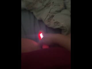 MILF fucks herself with pink vibrator