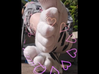 Cute cow socks with seperate toes.