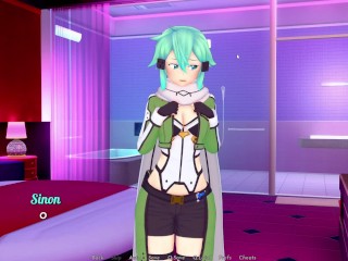 Sword Art Online Sex Game Leafa And Sinon Hentai Sex Scenes Gameplay [18+]